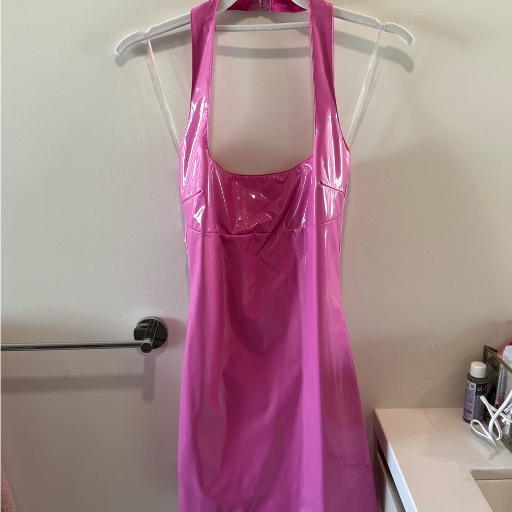 Windsor Pink Halter Neck Dress Size S
